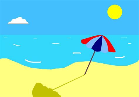 Thanks for watching our channel. Simple Beach Drawing by zylaa on DeviantArt
