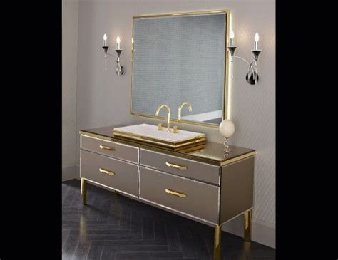 Luxe bath vanities offering cheapest place to find wholesale bathroom vanities online. Milldue Hilton 16 Bronze Aligator Glass Luxury Italian ...