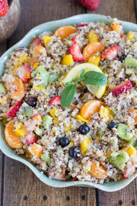 Tropical Quinoa Salad With A Tangy Citrus Dressing Recipes Delicious