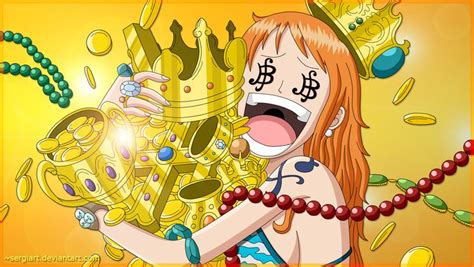 Nami Loves Gold By Sergiart On Deviantart One Piece Nami One Piece