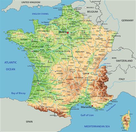 Carte France Villes Vacances Guide Voyage