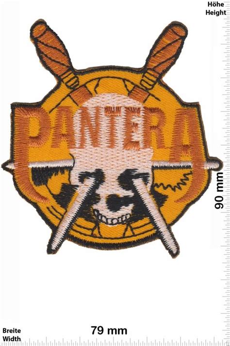 Pantera Patches Back Patch Patch Sleutelhangers Stickers Giga