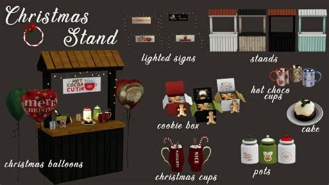 Leo Sims Christmas Stand For The Sims 4 Sims Sims 4 Christmas Cups