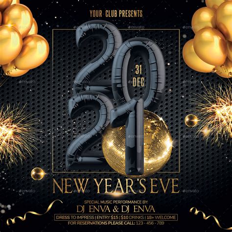 2021 New Years Eve by oloreon | GraphicRiver