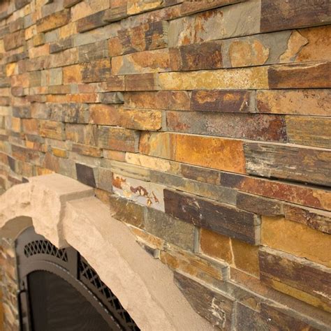 How to Create the Stacked Stone Fireplace Look on a Budget | Martha Stewart