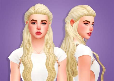 Épinglé Sur Cheveux Femmes I Cc I Sims 4