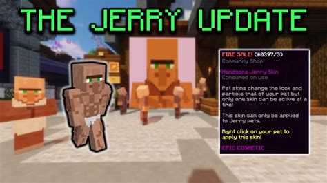 The Jerry Update Hypixel Skyblock April Fools Prank 2022 Youtube