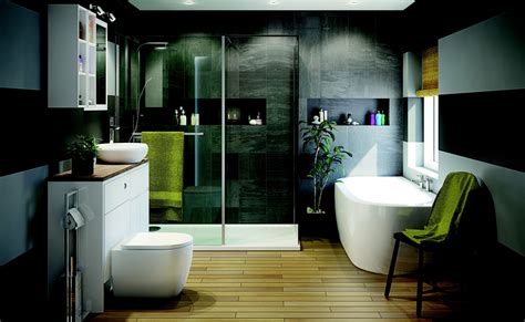 Play with shape and scale in your fancy bathroom. Luxury bathroom ideas | Ideas & Advice | DIY at B&Q