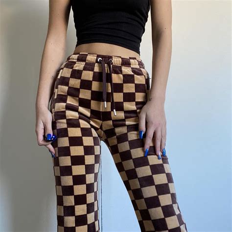 Juicy Couture X Urban Outfitters Checkerboard Brown Depop