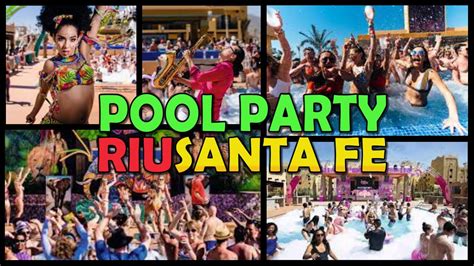Riu Santa Fe Hotel Pool Party Cabo San Lucas Mexico 4k Youtube