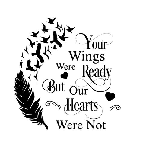 Your Wings Were Ready Remembrance Svg Svg Lantern Svg Etsy