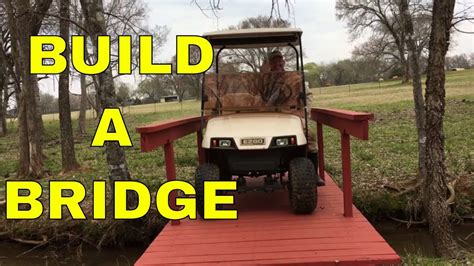 How To Build A Bridge Over A Creek Youtube