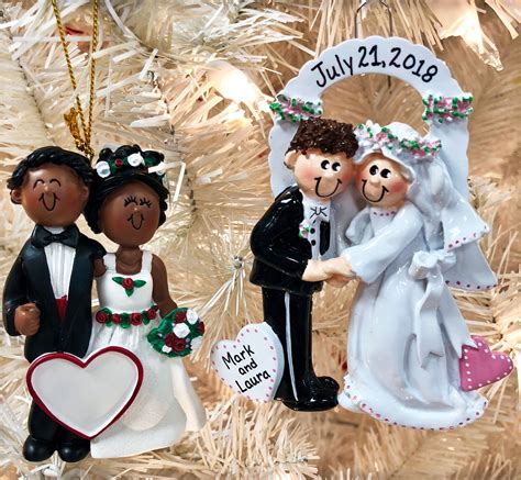 Personalized Arch Bride And Groom Christmas Ornament Unique Wedding