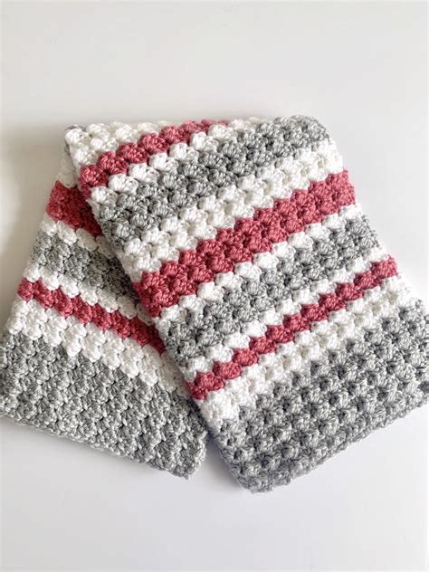 Crochet Sedge Stripes Baby Blanket Daisy Farm Crafts