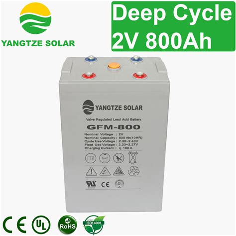 Supply 2v 800ah Deep Cycle Battery Wholesale Factory Yangtze Battery