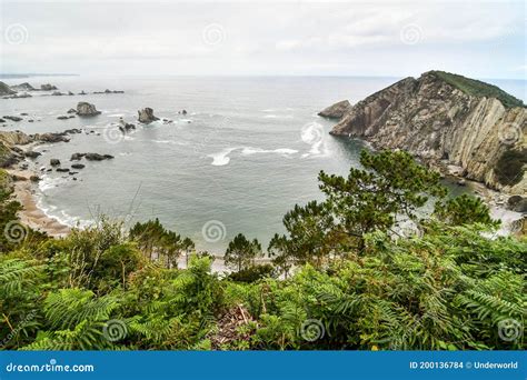 Coast Of Sea Photo As A Background In Playa Del Silencio Silent