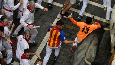 American Man Gored In The Neck During Spains Running Of The Bulls Said