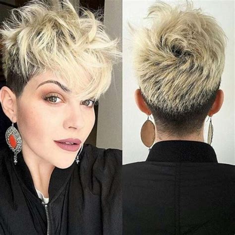 Instead, keep things simple and style your short hair in a quiff. Gray Short Hairstyles and Haircuts For Women 2018 - Fashionre