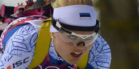 Grete Gaim Estonian Biathlete Has Scary Eyes Photo Huffpost