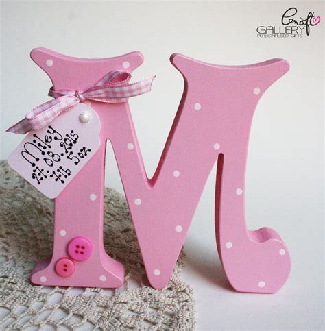 Made By Craftgallery Handmade Personalised Freestanding Letter In