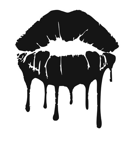 Dripping Lips Svg Download Etsy