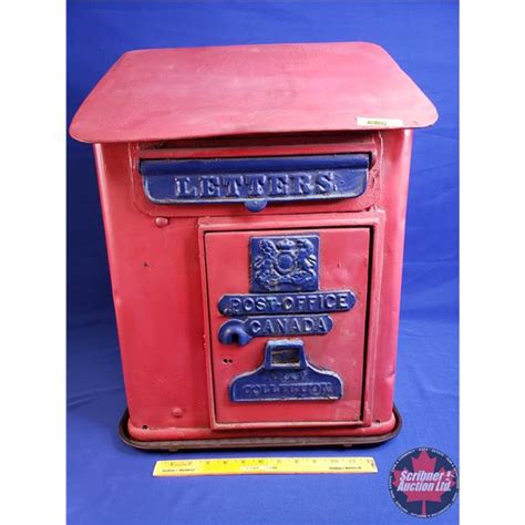 Vintage Mail Box Repainted Post Office Canada Letters Collection