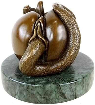 The Forbidden Fruit Vagina Apple Figurine Erotic Bronze Figure Signed Milo Erotika Sex