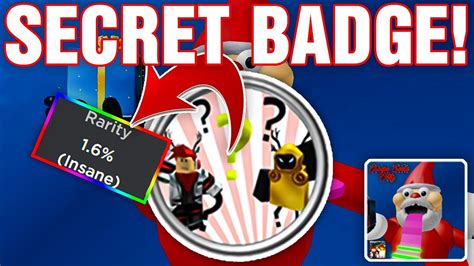 Secret Badge In Escape Santa Obby Roblox Youtube