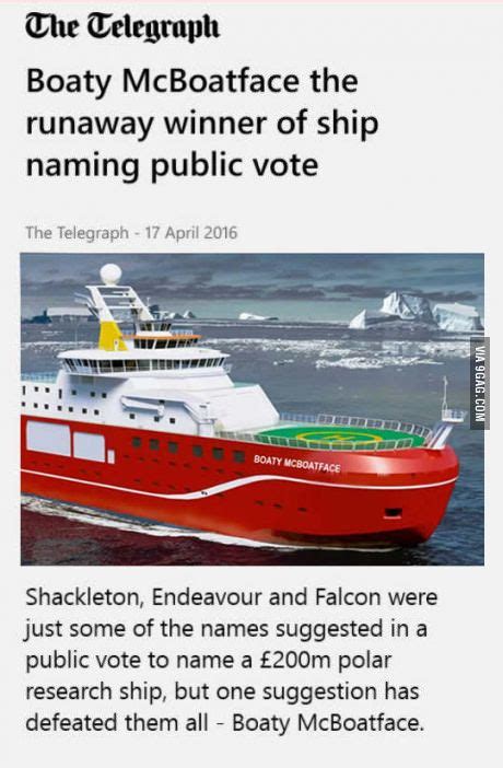 Boaty Mcboatface Tops Public Polls There Is Now A Polar Research