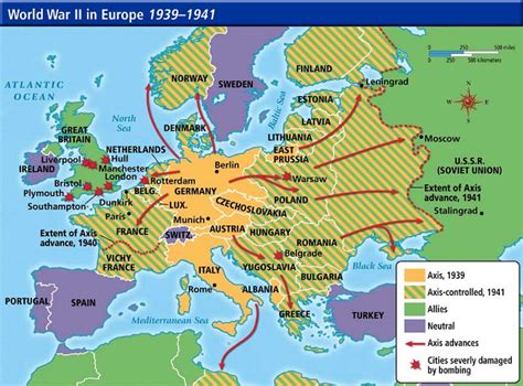 Wwii European Front Wwii Maps United States History Europe Map