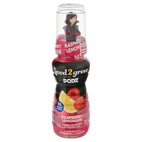 Good2grow Podz Raspberry Lemonade Flavored Fortified Water Single Serve Character Tops Will