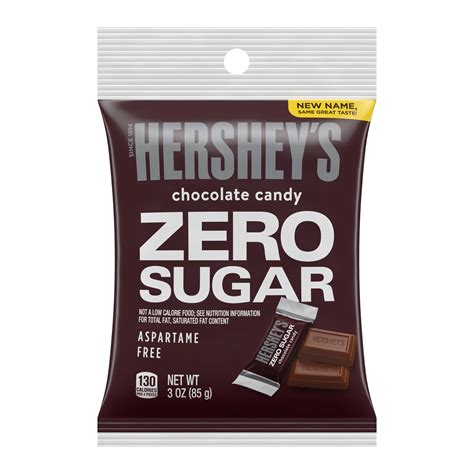 Hersheys Sugar Free Chocolate Candy Individually Wrapped 3 Oz Bag