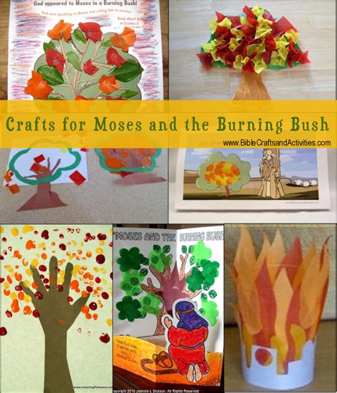 Crafts For Moses And The Burning Bush Bible Crafts And Activities