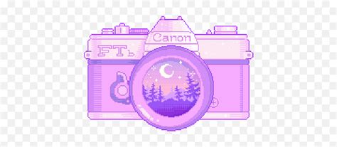 Camera Icon Aesthetic Purple Kawaii Camera Pixel Art Pngtiktok Icon