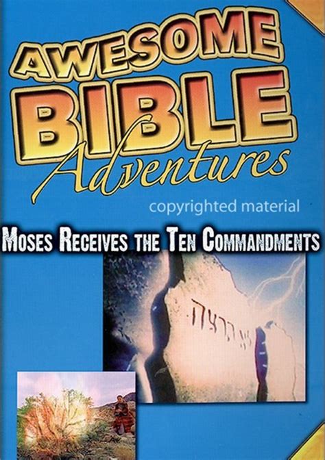 Awesome Bible Adventures Moses Receives The Ten Commandments Dvd