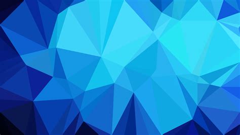 Blue Polygonal Triangle Background Vector