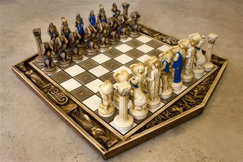 Ceramic Handmade Chess Set Atlas