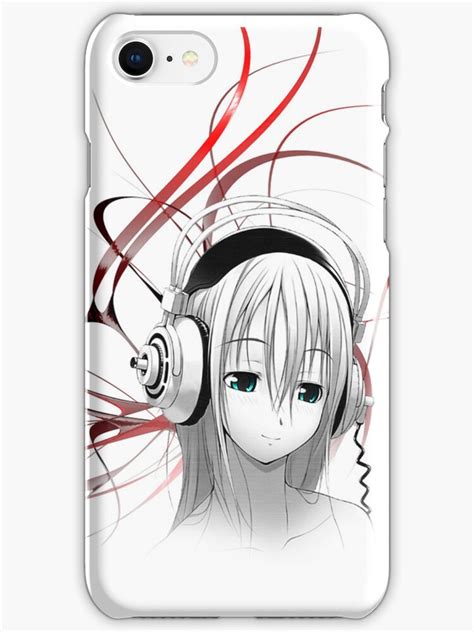 Anime Girl Headphones 1 Iphone Cases And Skins By Tmwilson