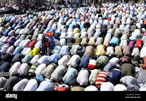 egyptian demonstrators attend friday prayers during a weekly protest in tahrir square cairo