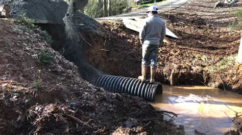 How To Fix An Eroded Driveway And Install A Culvert Part 3 Youtube