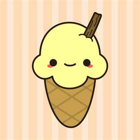 Yummy Kawaii Ice Cream Art Print By Holly Society6 Cute Food