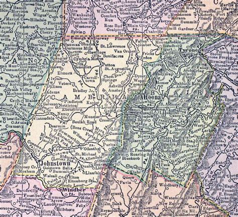 Blair County Pa Usgenweb Archives Maps