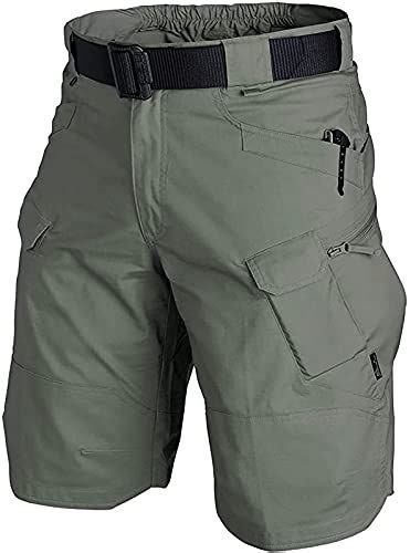 Autiwitua Mens Waterproof Tactical Shorts Outdoor Cargo Shorts