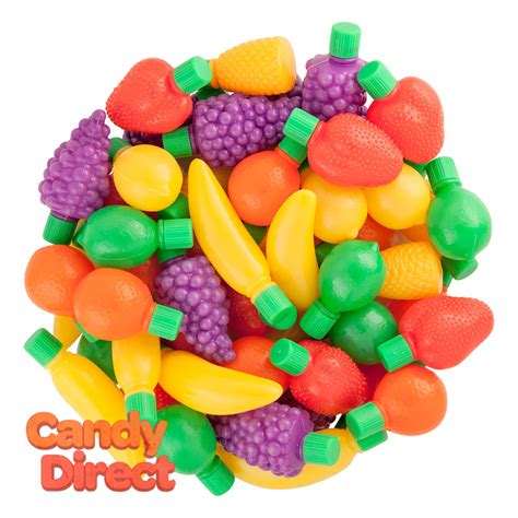 Plastic Fruits Powder Filled 02oz 72ct Candydirect