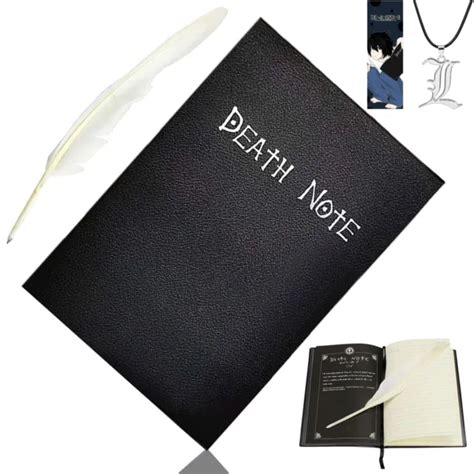 Death Note Book Cosplay Notebookfeather Pennecklacebookmark Theme