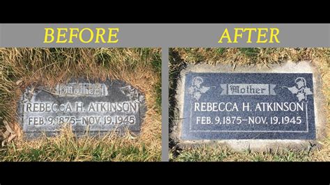 To remove stains from granite, make a paste of baking soda and water. Headstone Cleaning Tutorial - YouTube