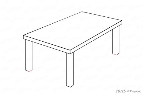 Aprende cómo dibujar una mesa paso a paso y de la forma más fácil. Cómo dibujar una mesa de madera paso a paso