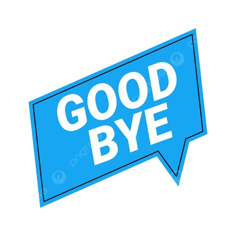 Speech Banner And Blue Shade With Word Goodbye Vector Speech Banner