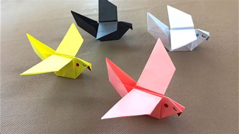 Kağıttan Kuş Yapımı Kolay Origami Kuşu Nasıl Yapılır How to Make an