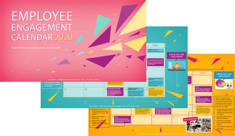 Employee Engagement Calendar — Brand 28